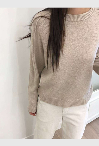 A90.星星家100%Wool袖子剪接毛衣