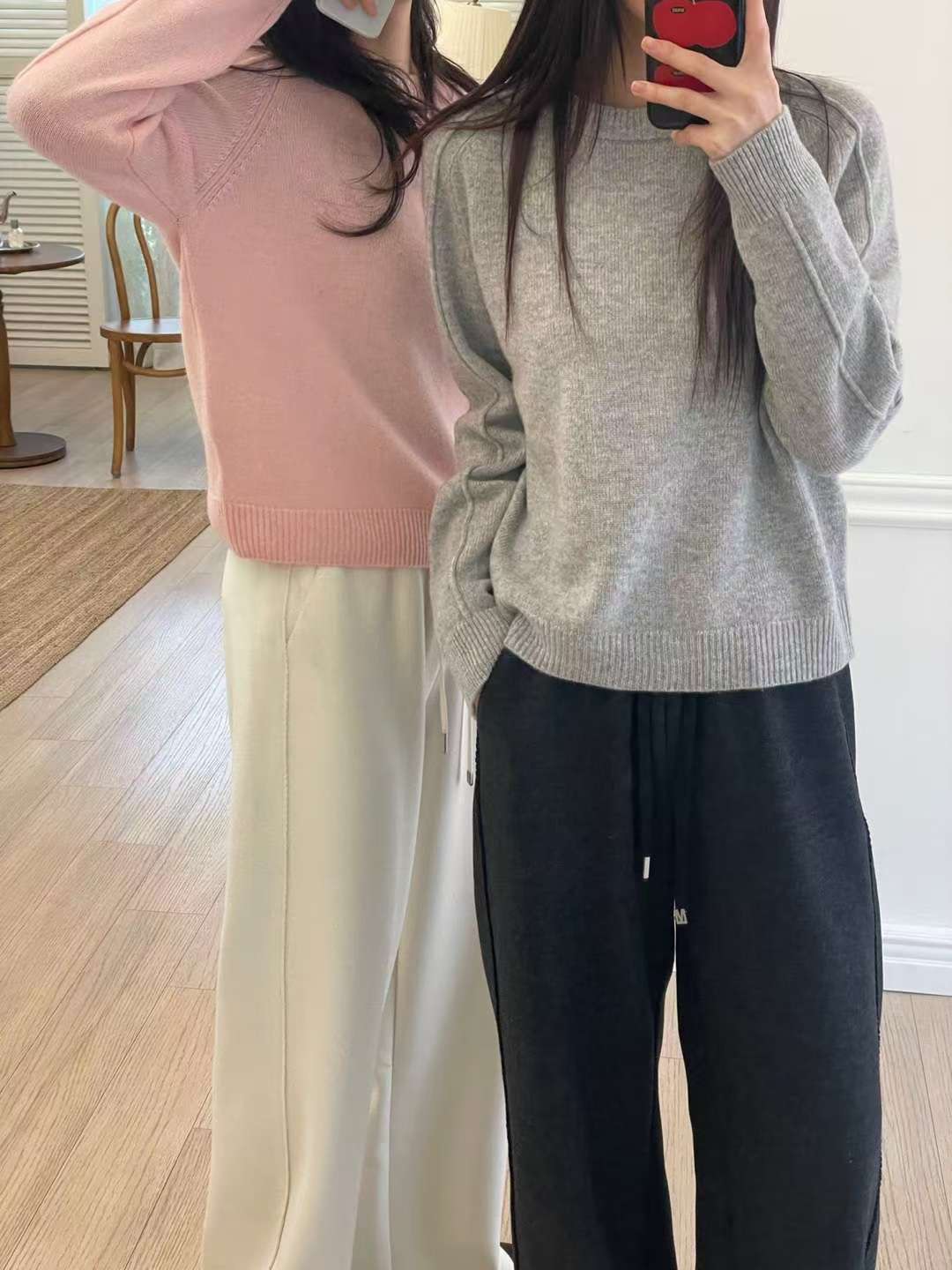 A90.星星家100%Wool袖子剪接毛衣