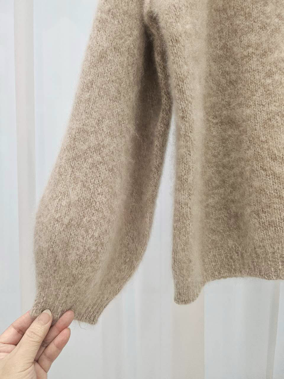 星星家100%Wool溫柔V領毛衣