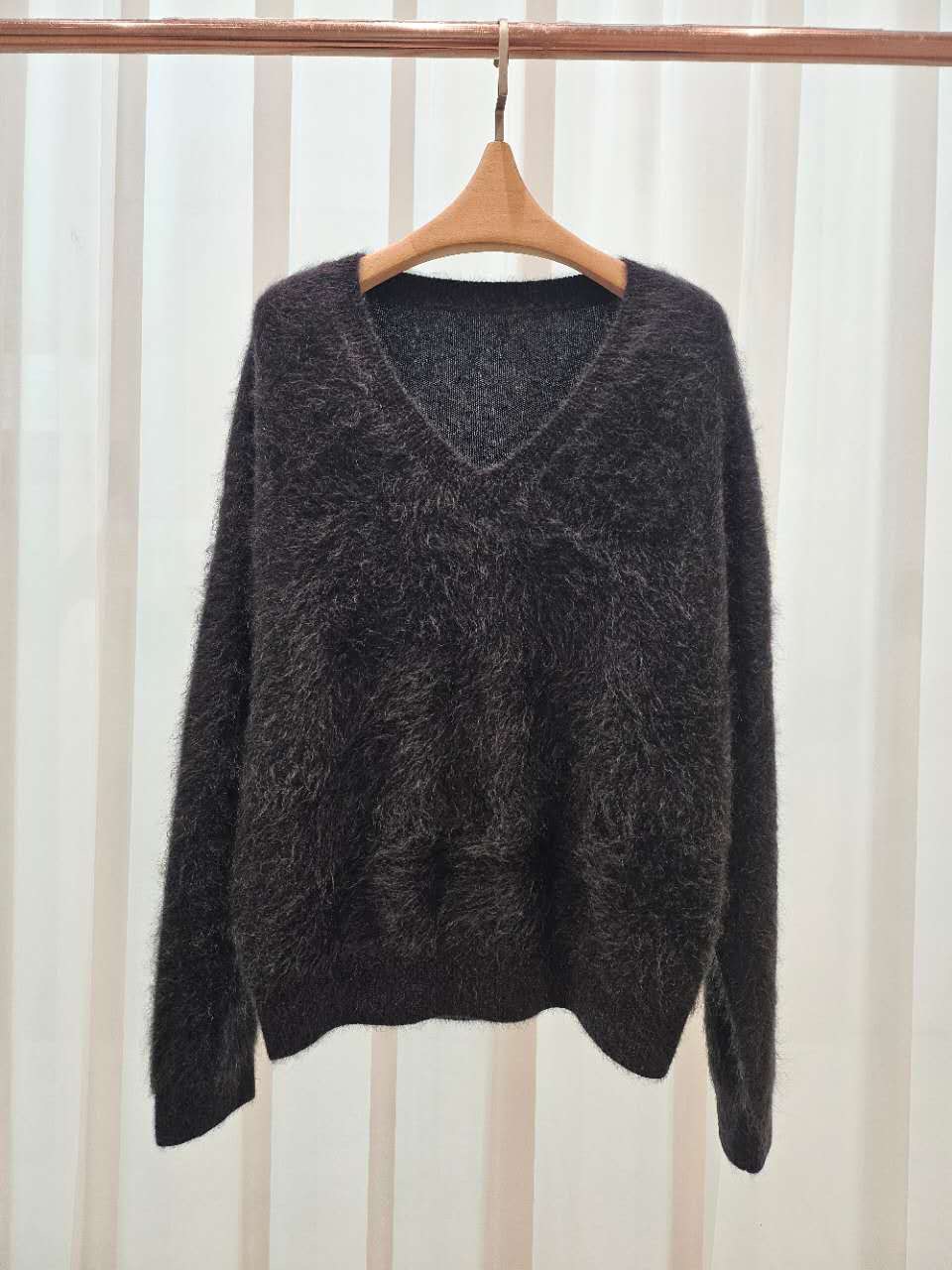 A108.星星家100%犛牛V領毛衣