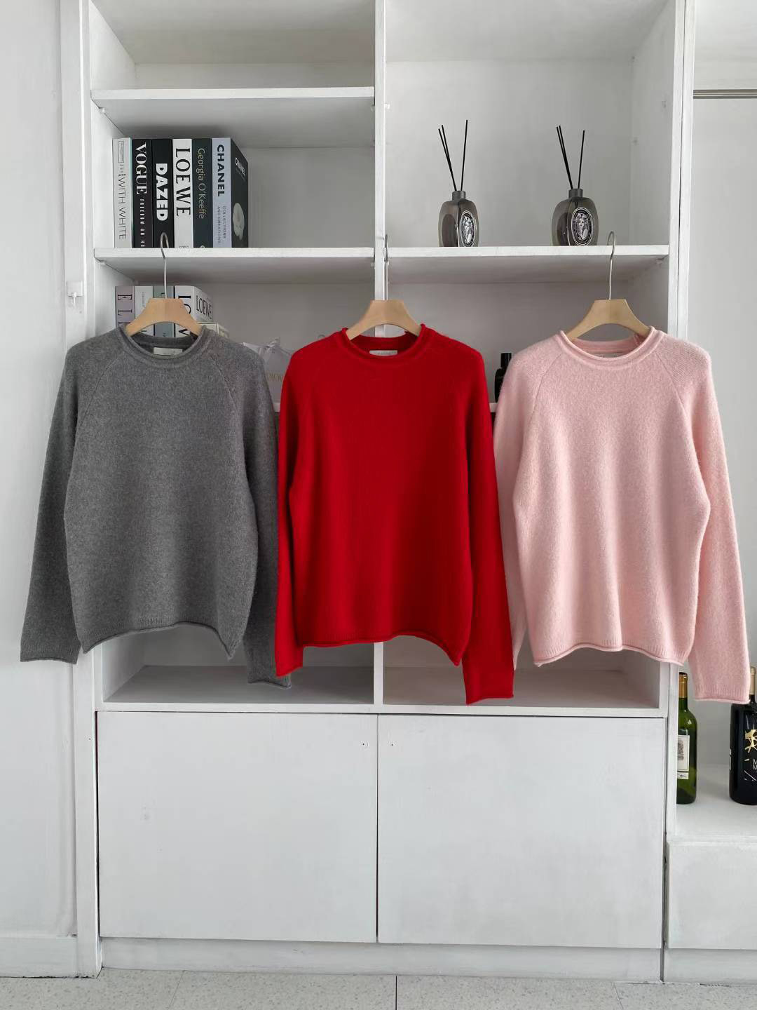 B82.淡雅溫柔必備圓領毛衣