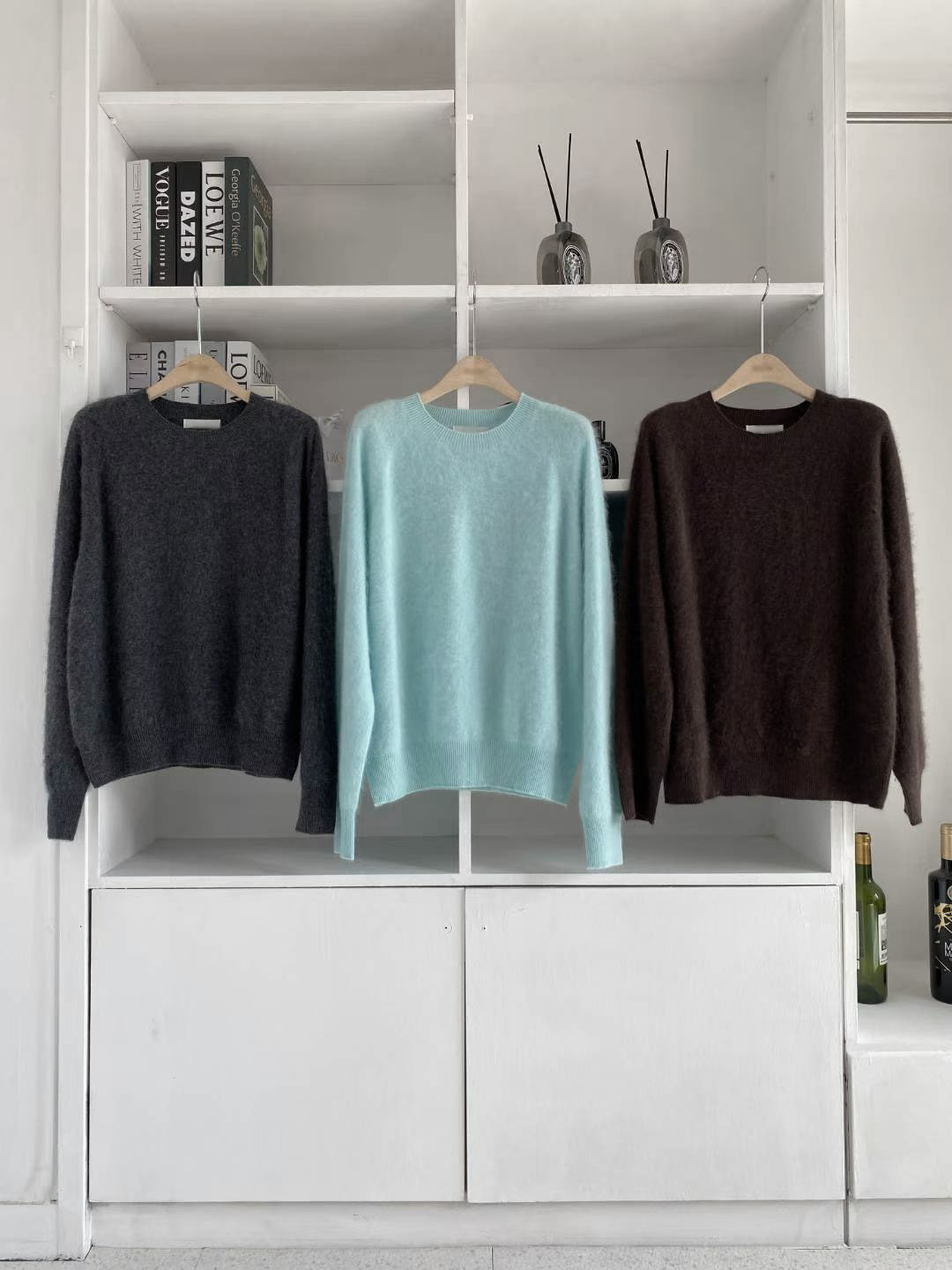 B81.氣質5%CASHMERE圓領毛衣