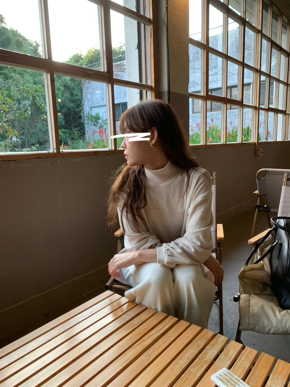 A13.粉彩女孩安哥拉立領上衣