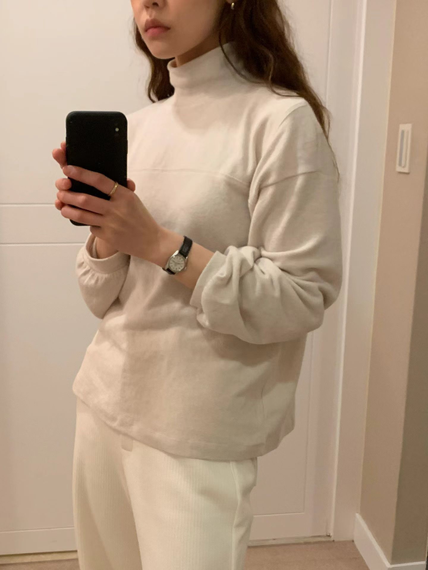 A13.粉彩女孩安哥拉立領上衣