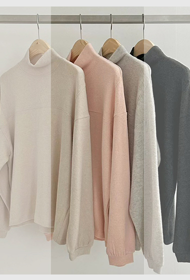 A13.粉彩女孩安哥拉立領上衣