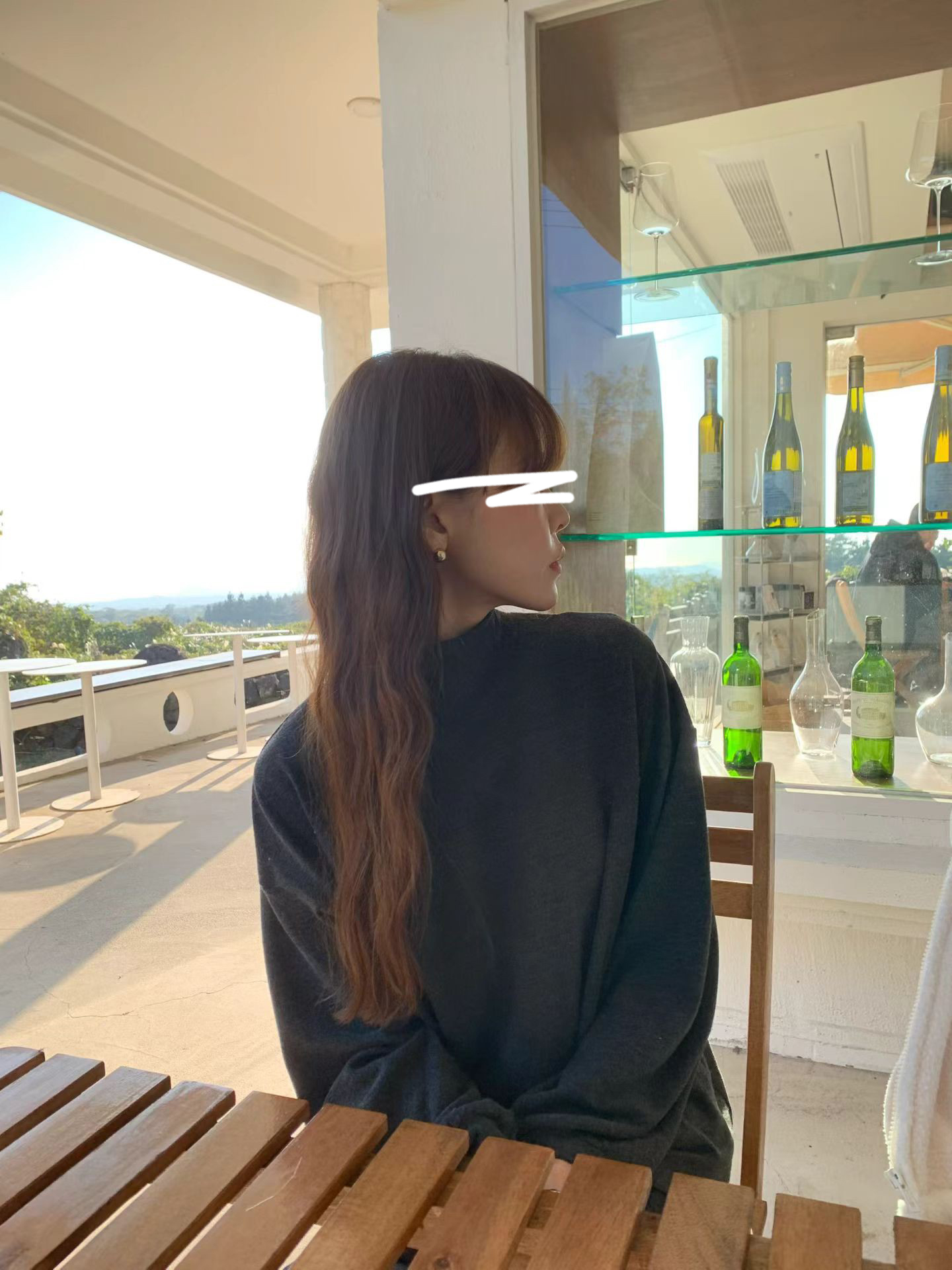 A13.粉彩女孩安哥拉立領上衣