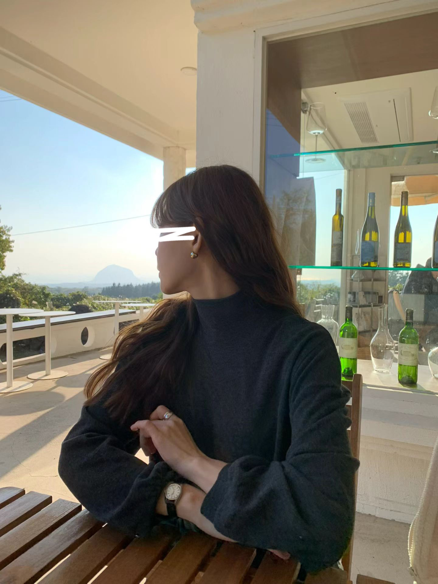 A13.粉彩女孩安哥拉立領上衣