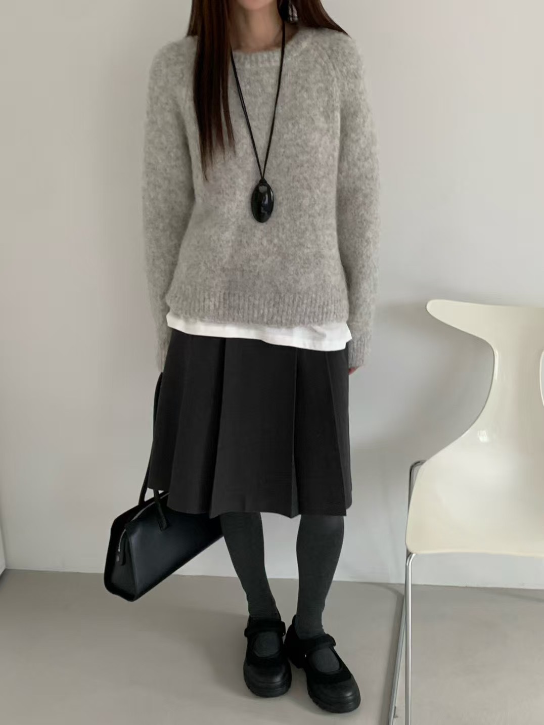 B42.甜甜糖果色羊駝毛衣