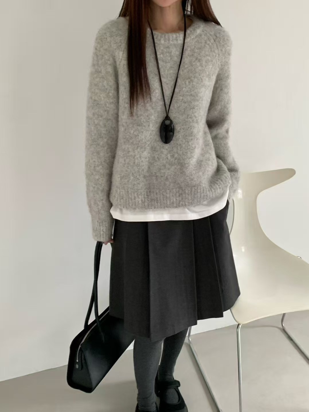 B42.甜甜糖果色羊駝毛衣