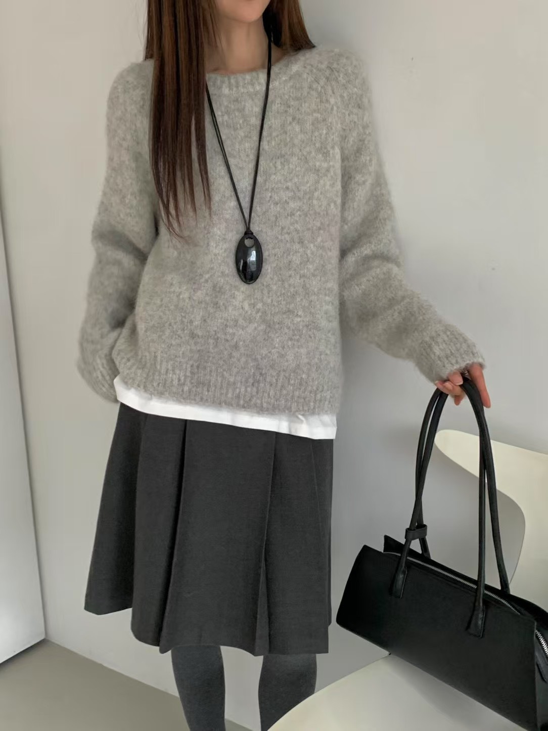 B42.甜甜糖果色羊駝毛衣