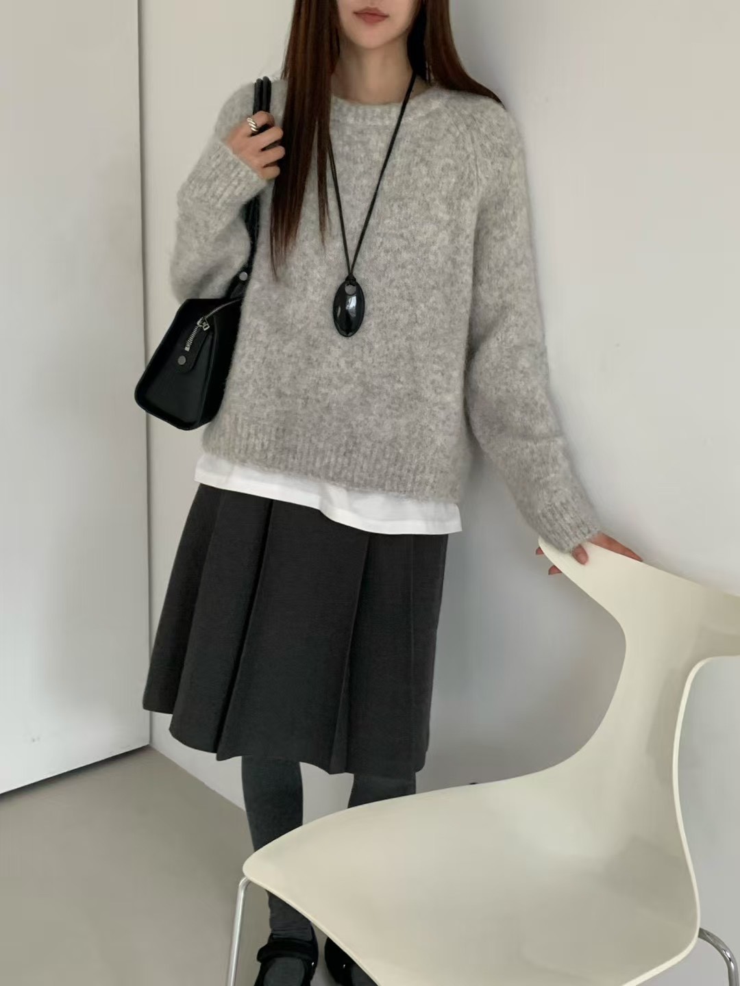 B42.甜甜糖果色羊駝毛衣