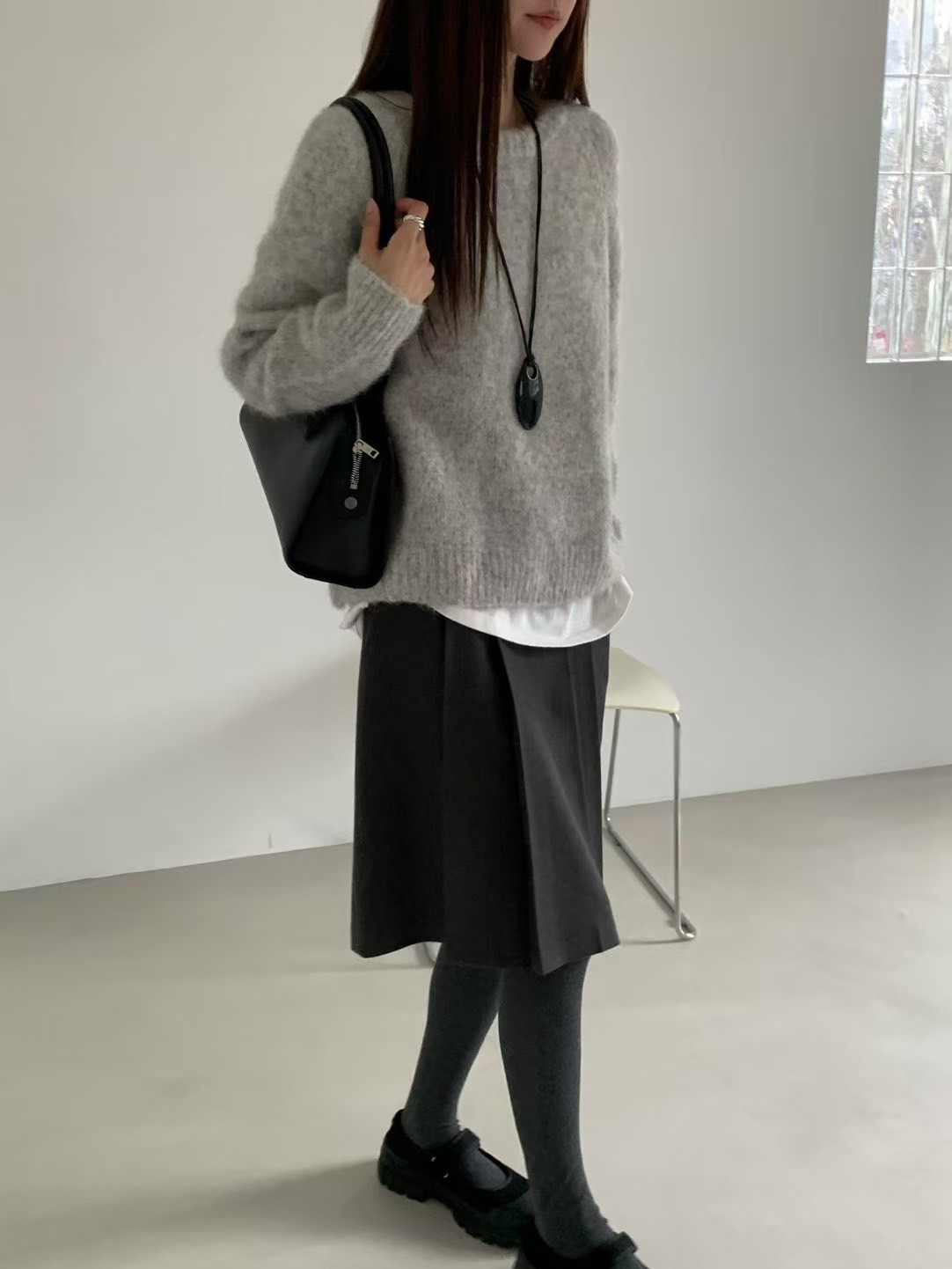 B42.甜甜糖果色羊駝毛衣