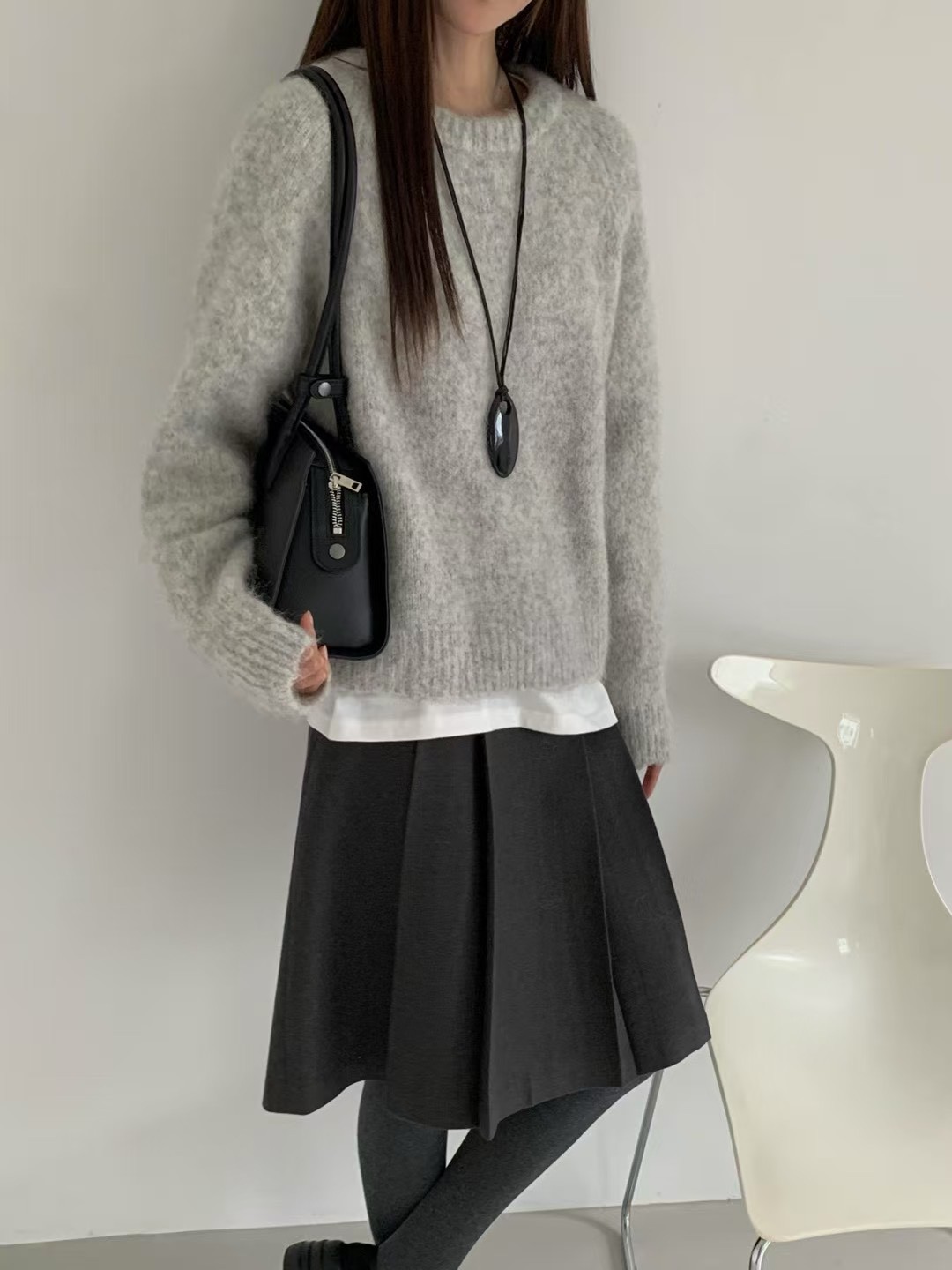 B42.甜甜糖果色羊駝毛衣