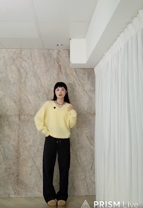 B20.仙氣女孩V領10%CASHMERE毛衣