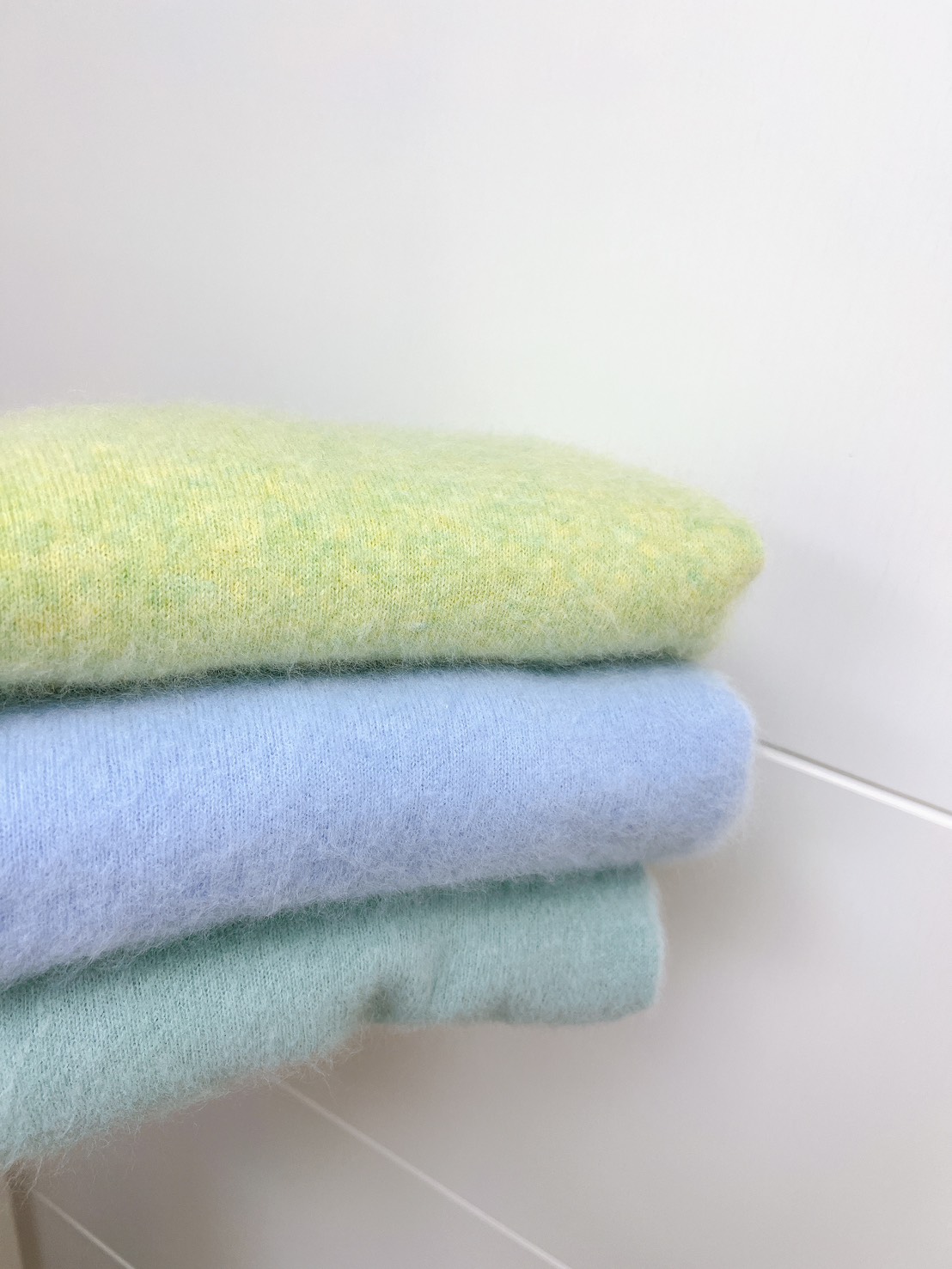 B21.繽紛糖果V領10%cashmere無縫毛衣