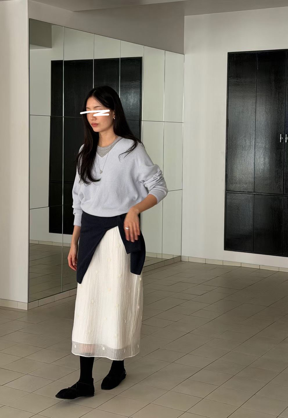 B29.瘦瘦歐膩粉彩V領針織上衣