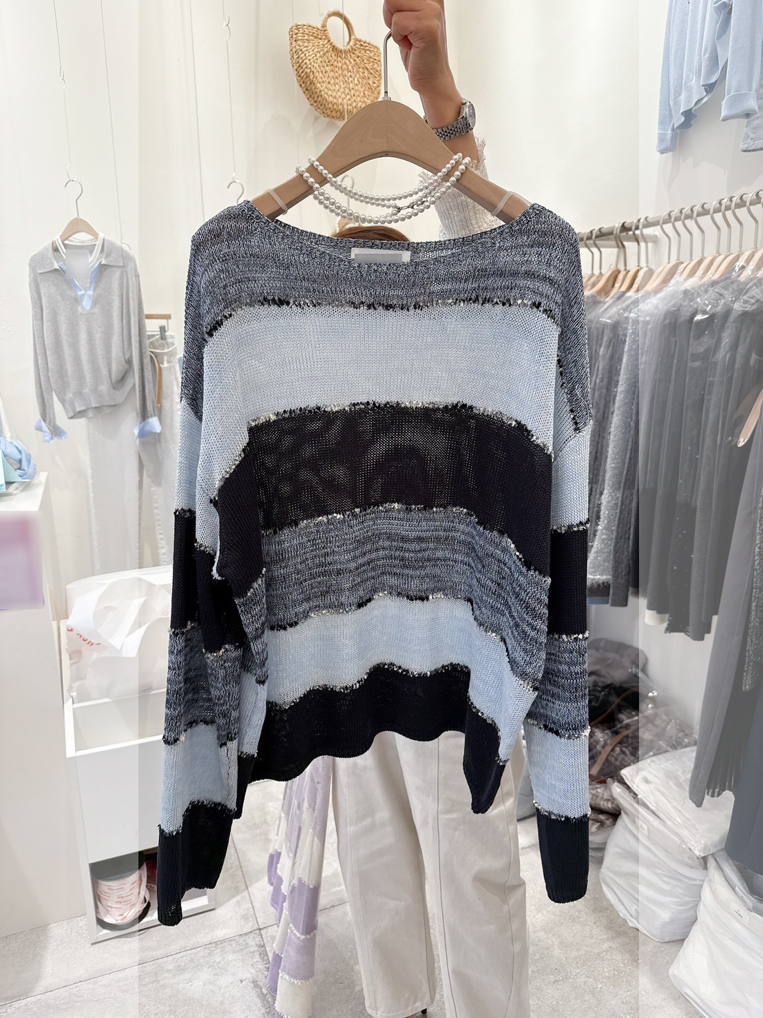 A76.可可家蛋糕漸層針織衫