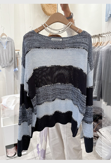 A76.可可家蛋糕漸層針織衫