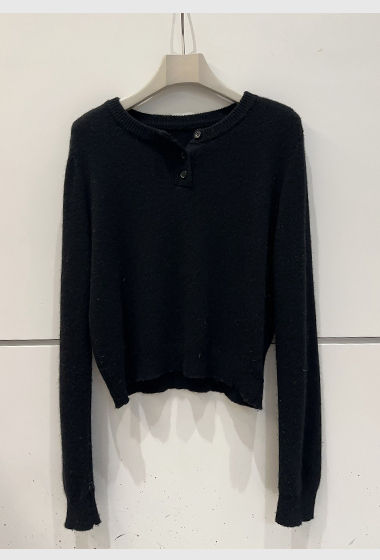 A40.小溫柔排釦100%WOOL毛衣