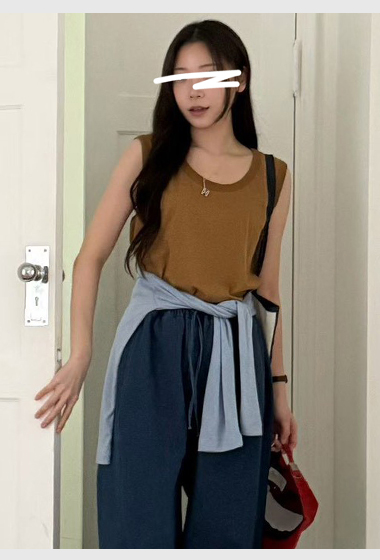 B01.舒適滿分下擺圓弧背心