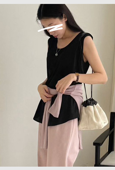 B01.舒適滿分下擺圓弧背心