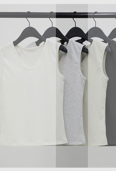 B84.纖瘦家V領可單穿背心