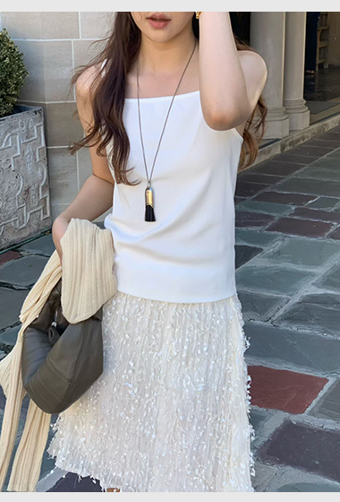 B18.大V家粉彩細肩帶小背心