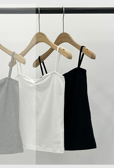 B14.大V家桃心抓皺小背心