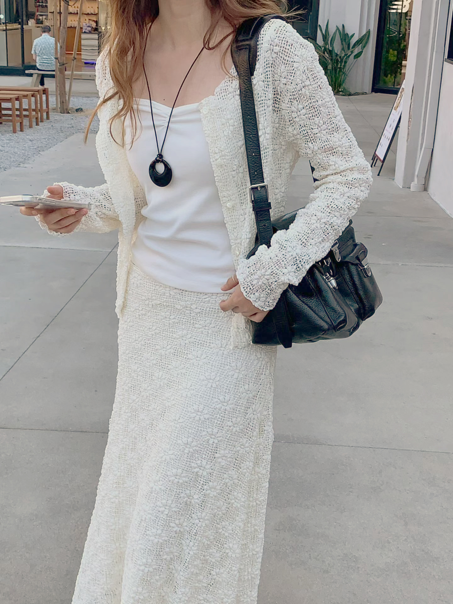 B14.大V家桃心抓皺小背心