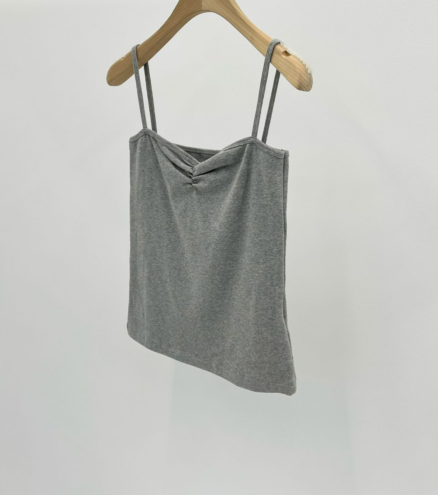 B14.大V家桃心抓皺小背心