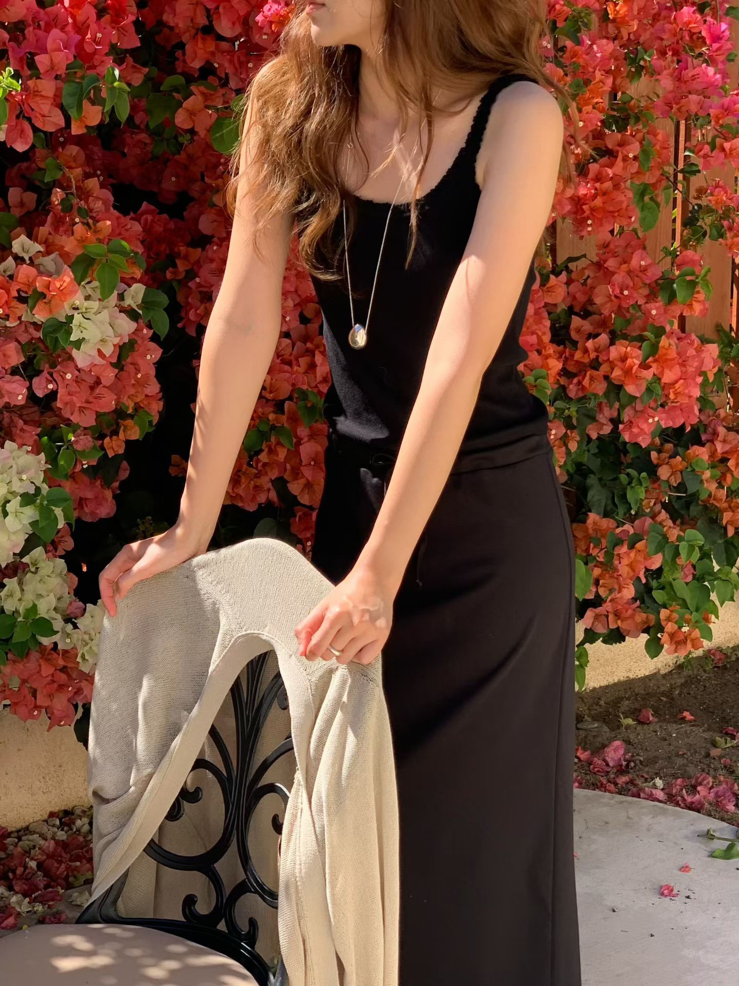 B15.大V家蕾絲滾邊背心