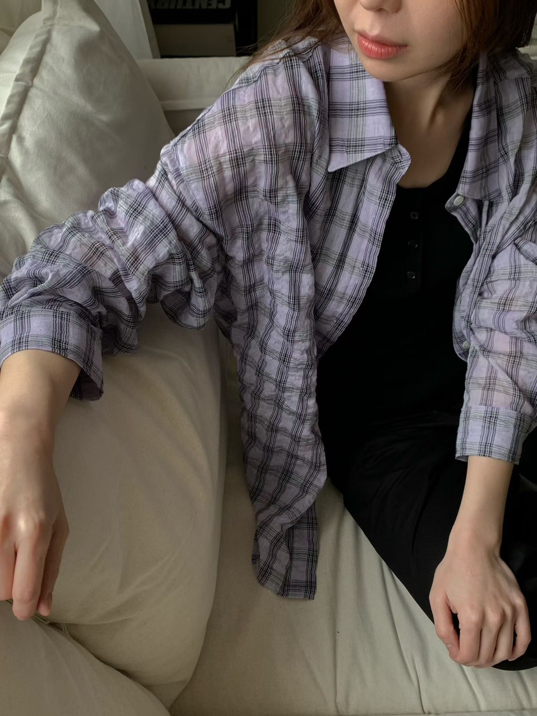 B72.超顯瘦三釦VISCOSE背心