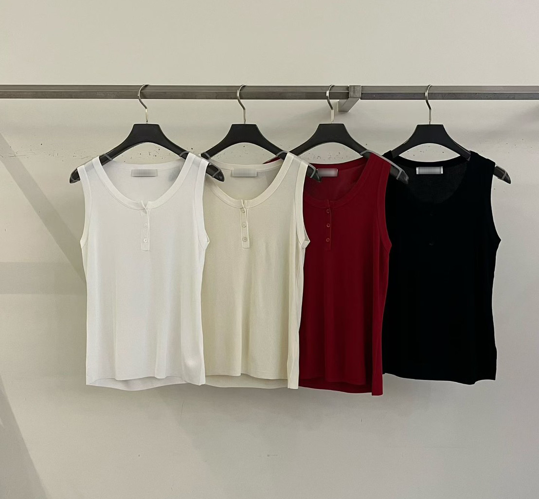 B72.超顯瘦三釦VISCOSE背心