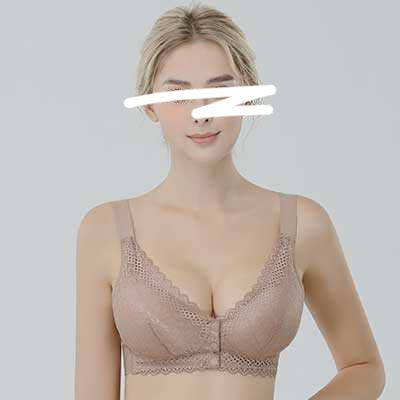 B11.石墨烯前扣式無鋼圈蕾絲內衣