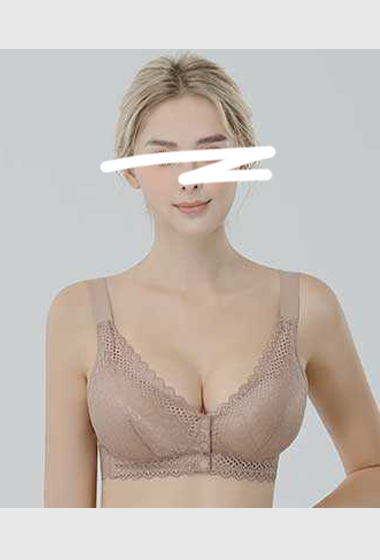 B11.石墨烯前扣式無鋼圈蕾絲內衣