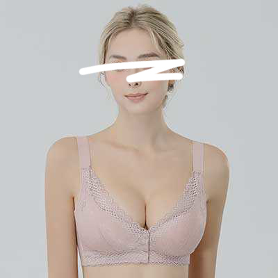 B11.石墨烯前扣式無鋼圈蕾絲內衣