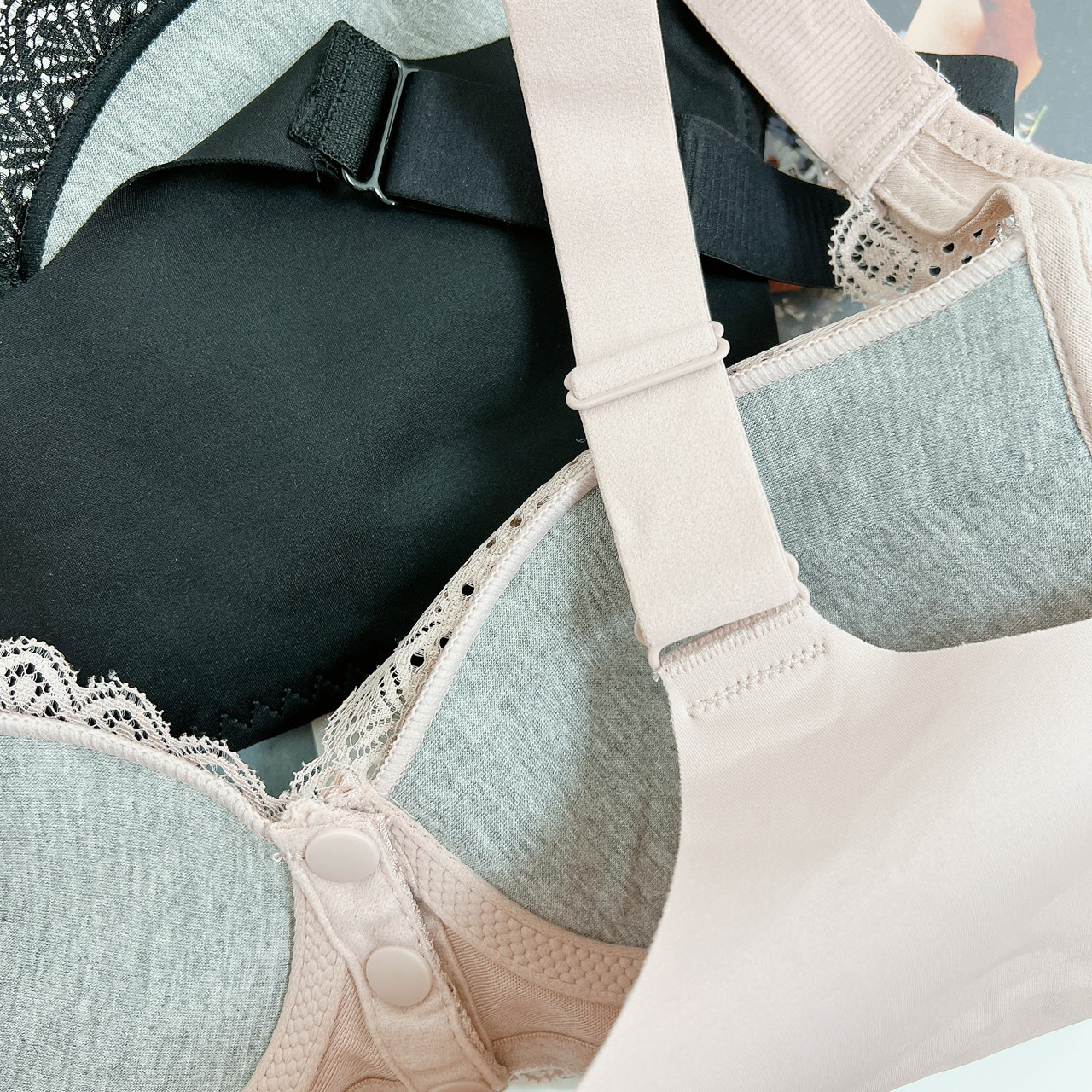 B11.石墨烯前扣式無鋼圈蕾絲內衣