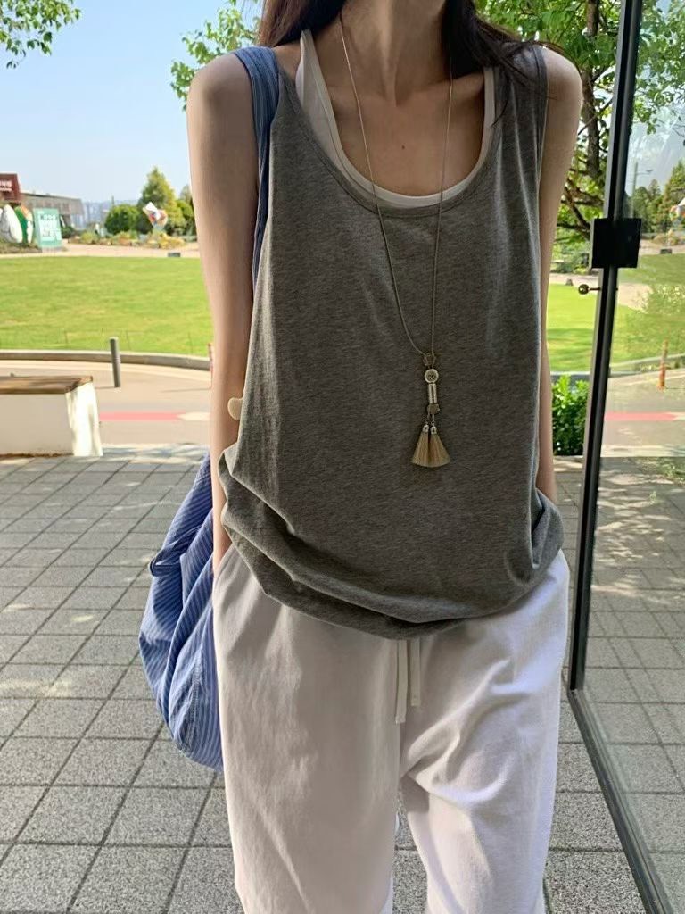 B115.小V家基礎寬鬆背心