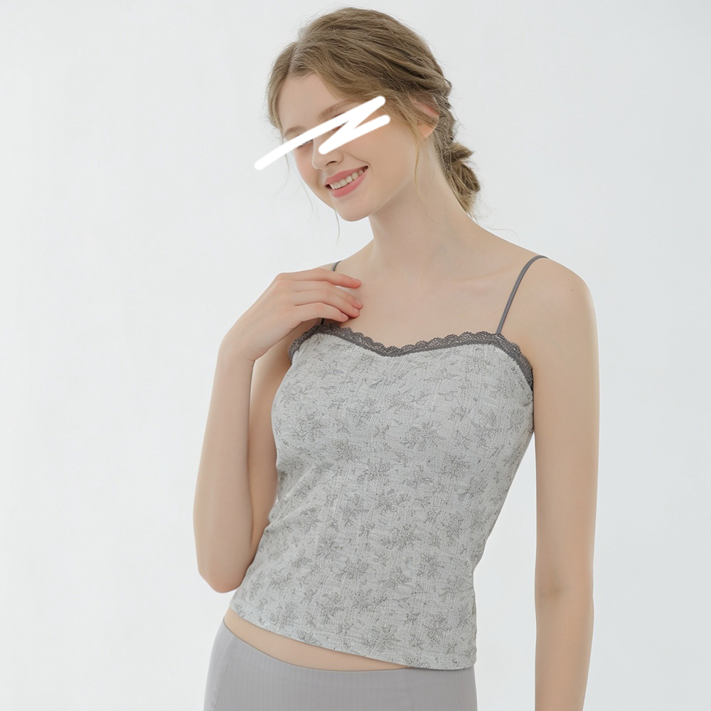 A18.薄荷涼感緹花織紋平口BRA背心