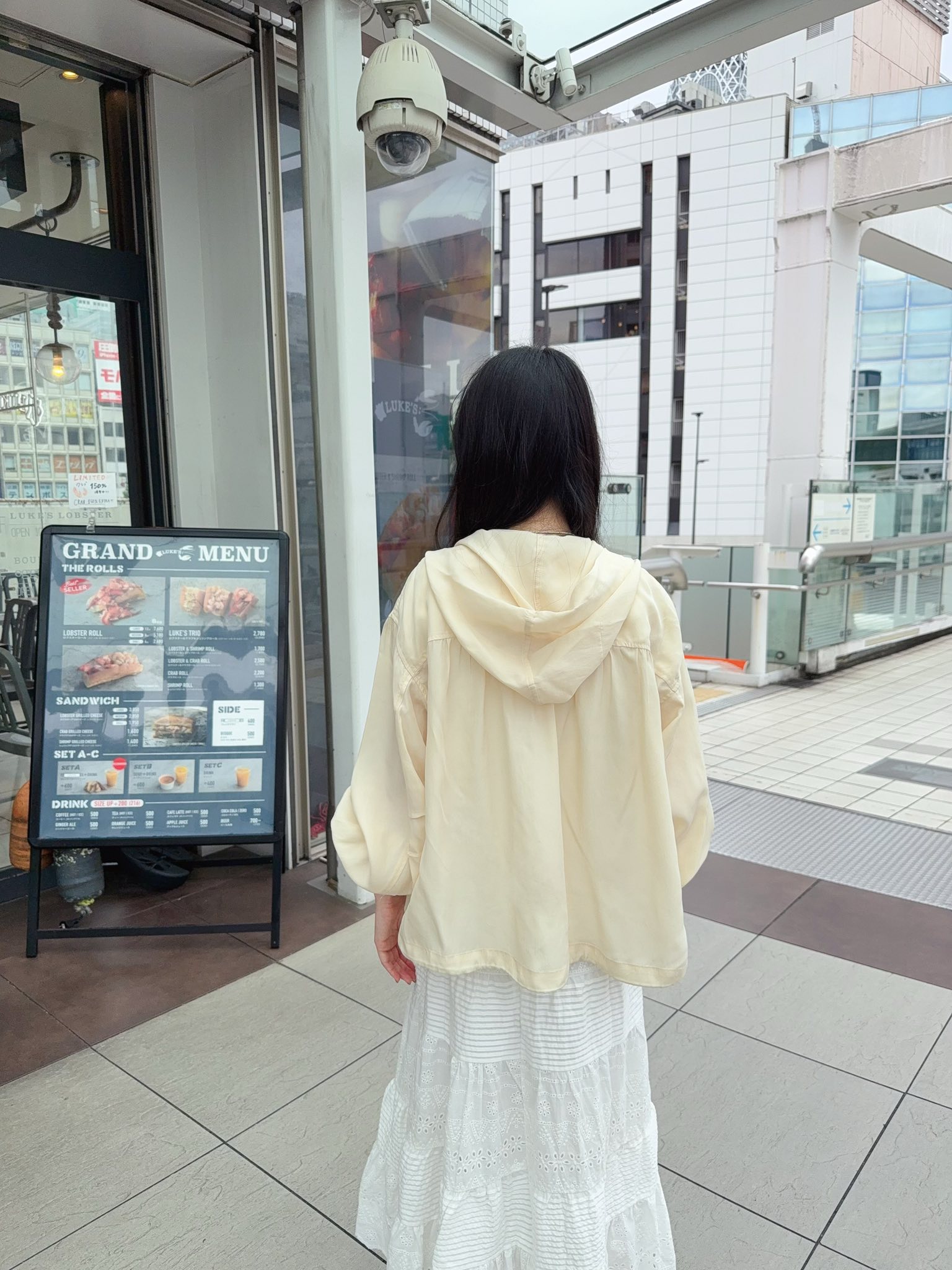 溫柔女孩連帽銅氨纖維薄外套