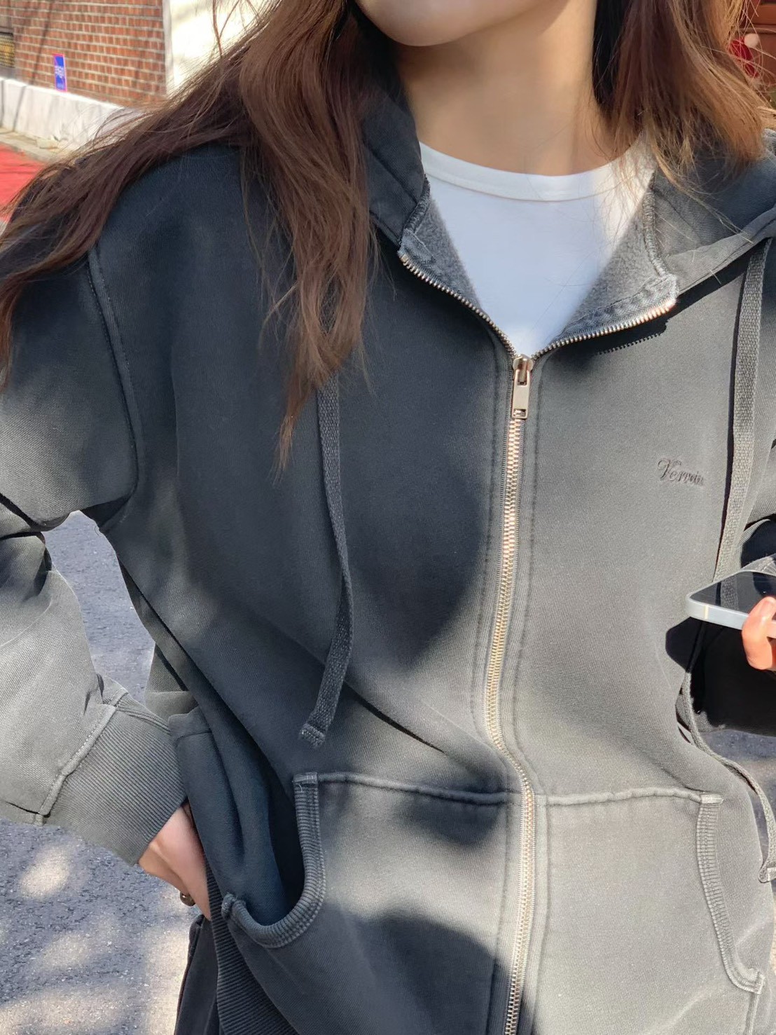 A29.大V家酵素洗袋鼠口袋連帽外套