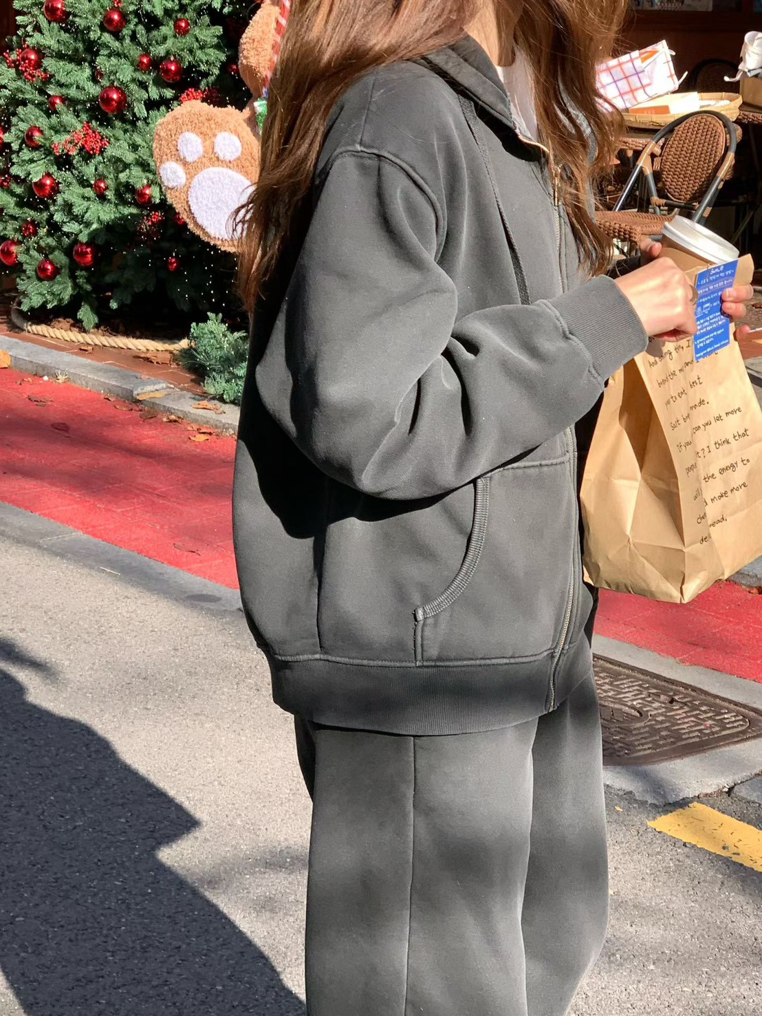 A29.大V家酵素洗袋鼠口袋連帽外套