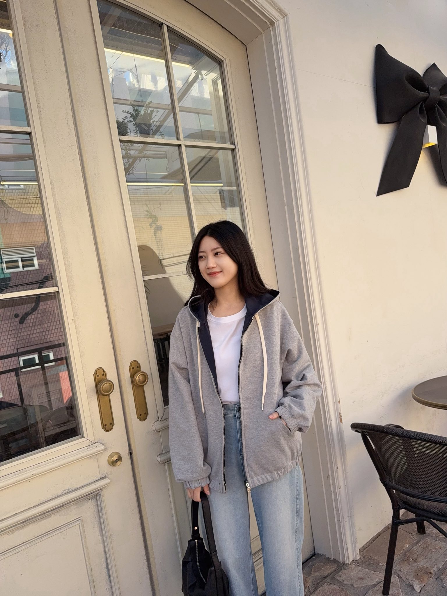 A10.纖瘦家防風雙面連帽外套