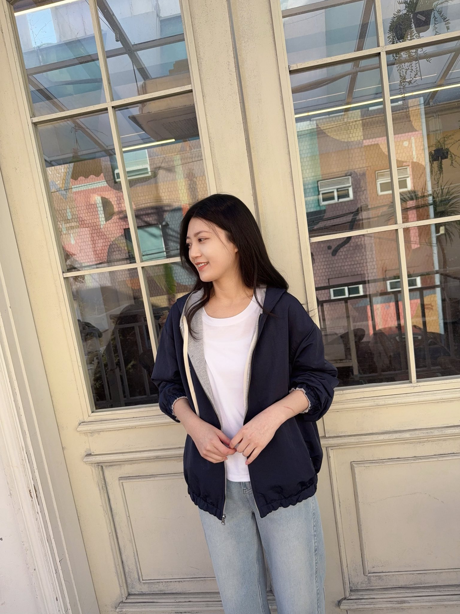 A10.纖瘦家防風雙面連帽外套