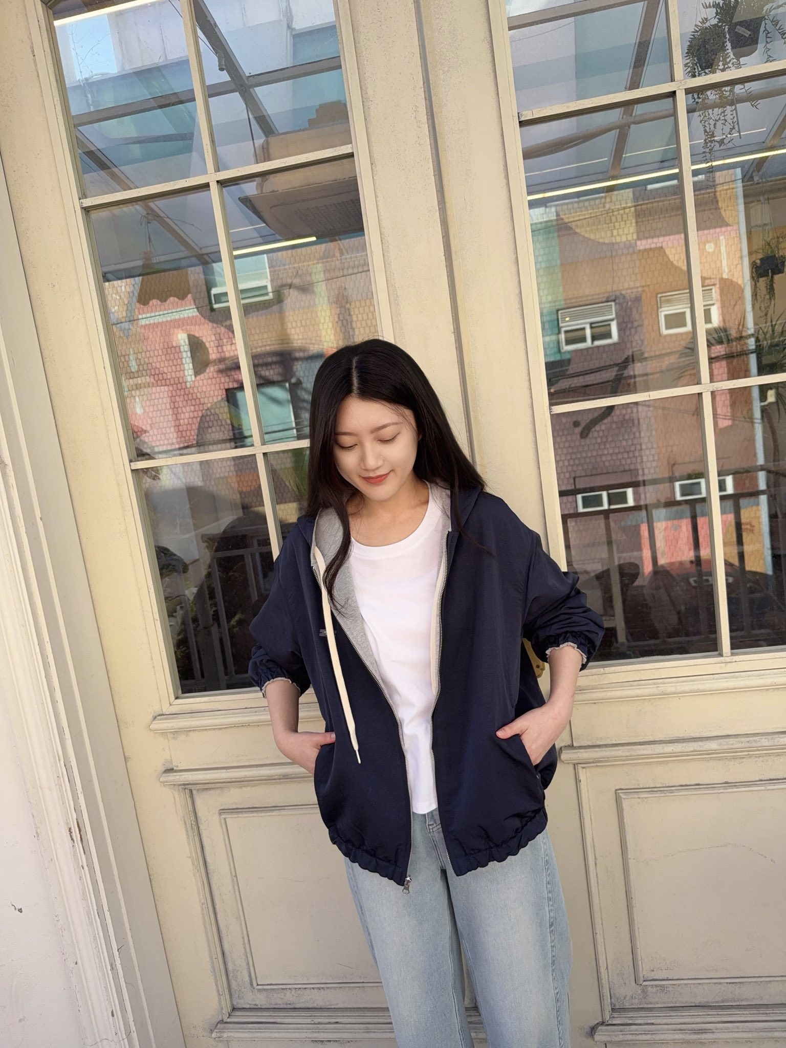 A10.纖瘦家防風雙面連帽外套