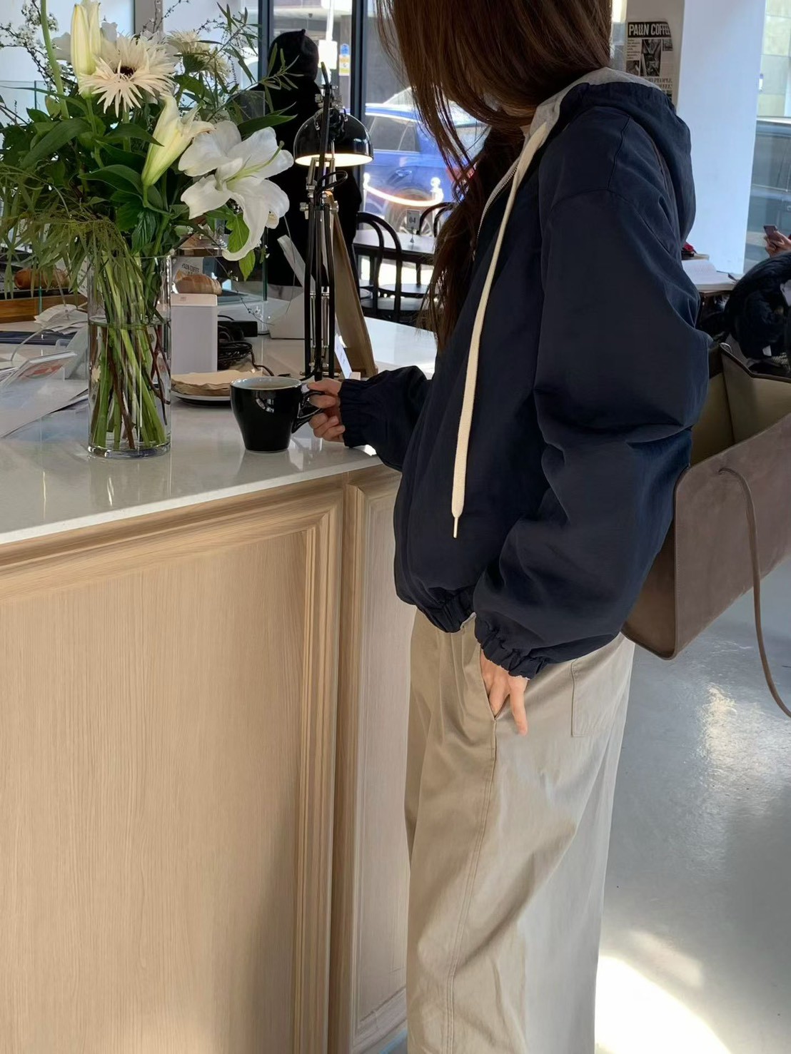 A10.纖瘦家防風雙面連帽外套