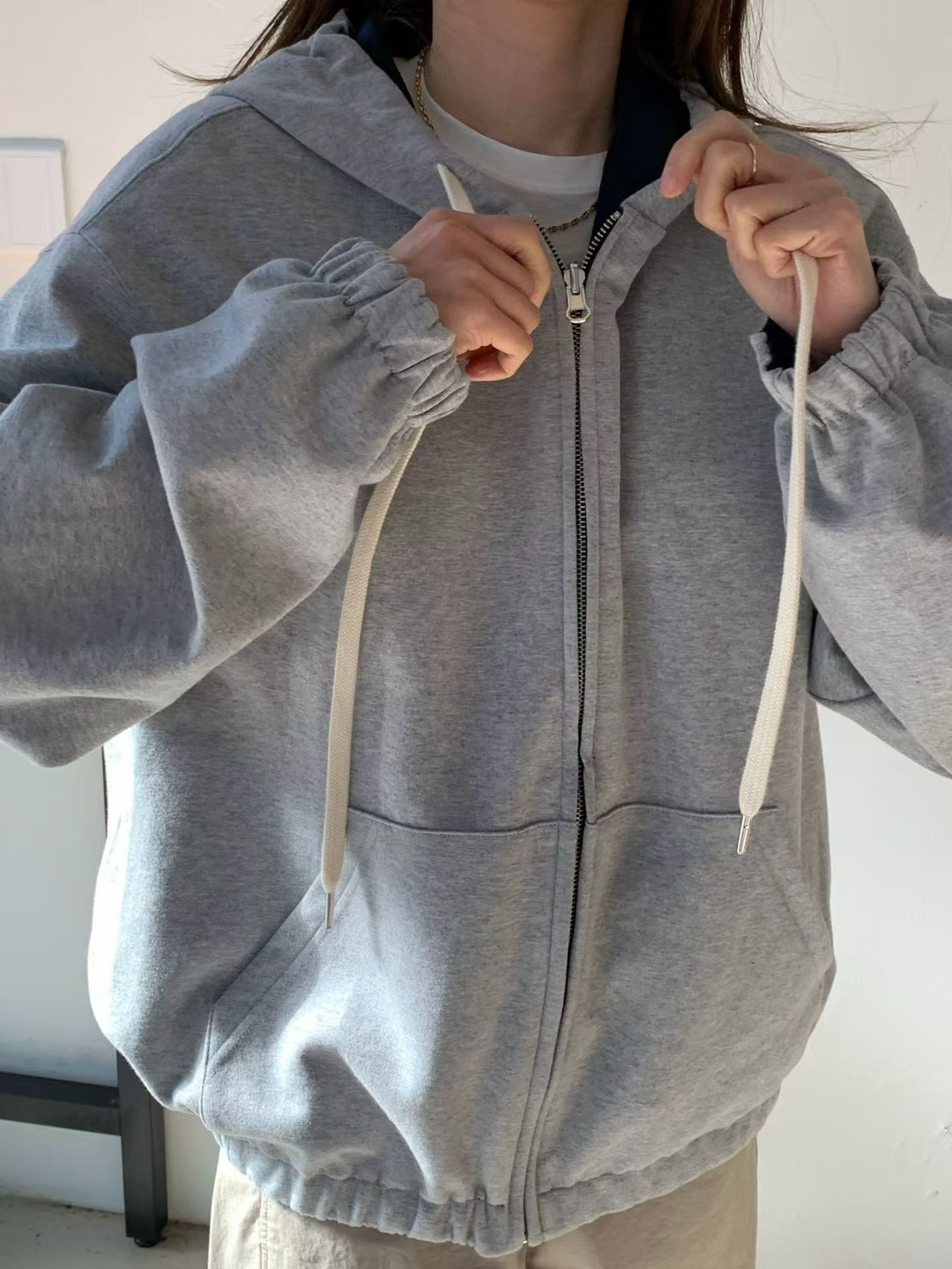 A10.纖瘦家防風雙面連帽外套