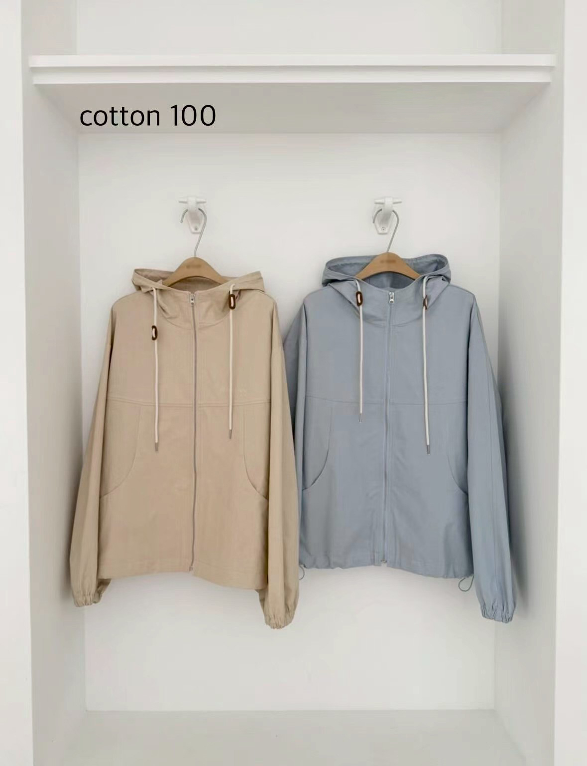 B11.馬卡龍連帽防風外套