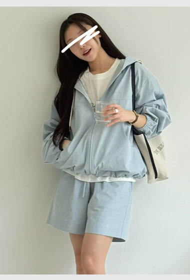 B11.馬卡龍連帽防風外套