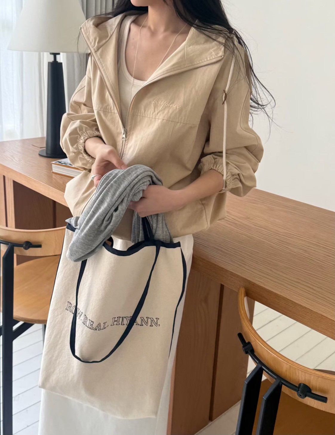 B11.馬卡龍連帽防風外套